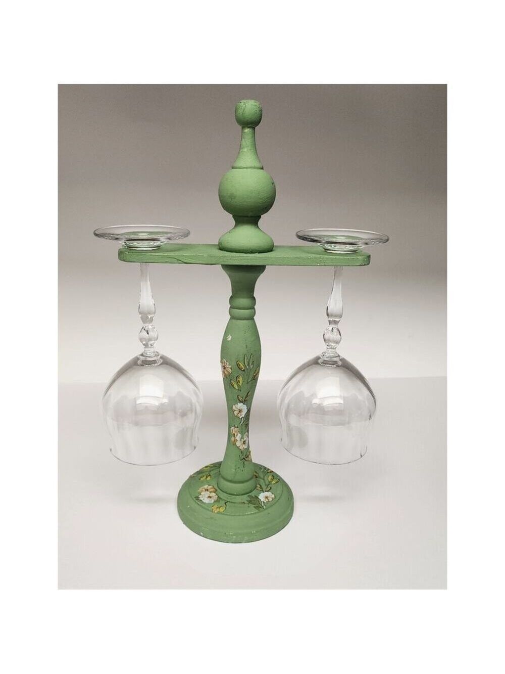 Vienna Crystal 24% Lead Crystal Water/Wine Glasses Set of 2/ W Vintage Stand
